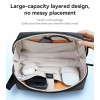 WB45 Large-capacity Layered Lightweight Design YKK Zipper Splash Proof Business Simple Handbag