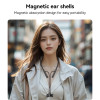 YSP21 BT5.3 ENC Call Noise Reduction Magnetic Ear Shells Large Button Design BT Halterneck Headset