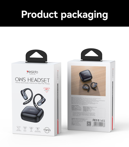 YSP24 BT5.4 Three-band Prominence Finger Touch OWS Open Wireless Earphone BT Headset