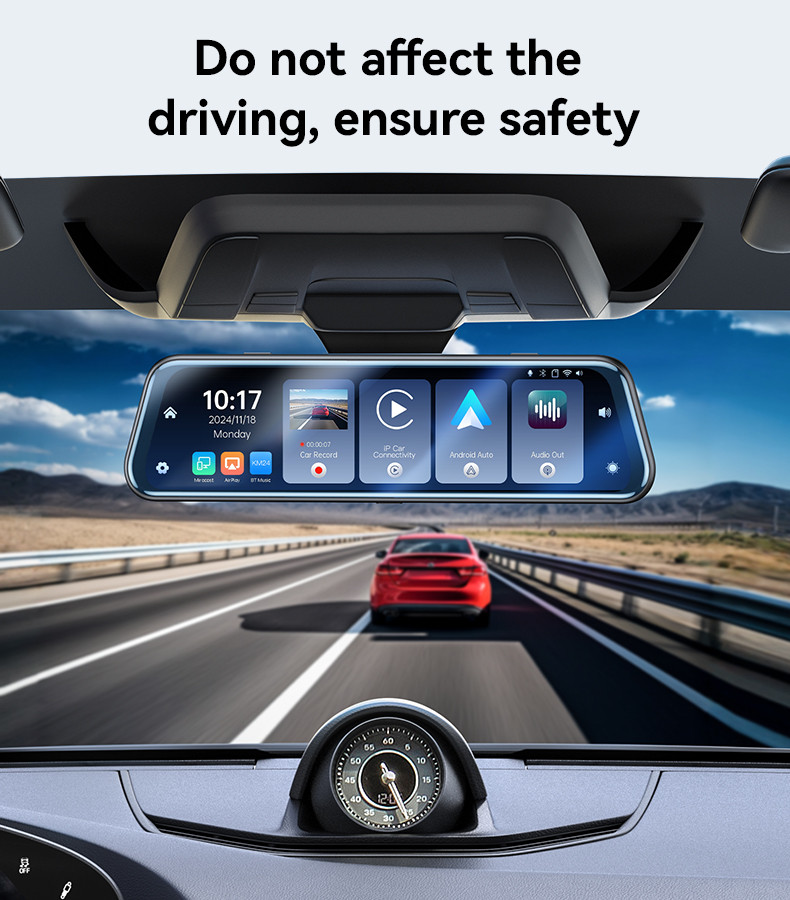 Yesido KM24 9.66 Inches Car RearView Carplay Details