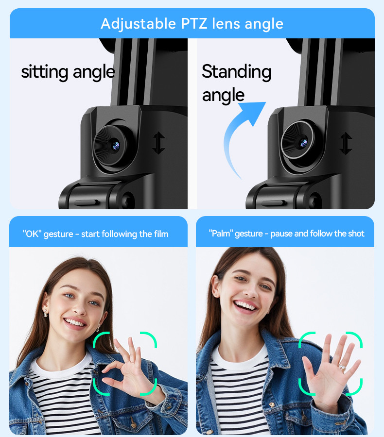 Yesido SF23 Face Tracking Tripod Selfie Stick Details