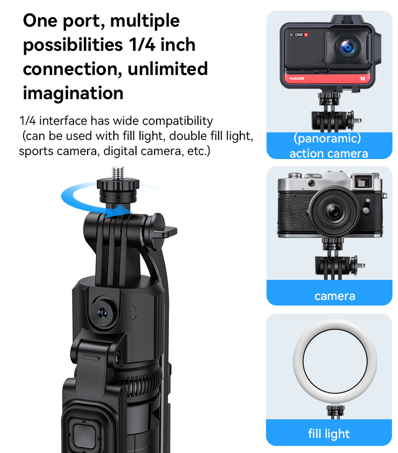 Yesido SF23 Face Tracking Tripod Selfie Stick Details