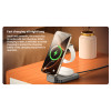 DS26 15W Wireless Fast Charging With Nightlight Foldable Design 3 in1 Desktop Stand Wireless Charger