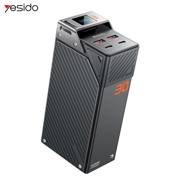 YP62 30000mAh PD 20W + SCP 22.5W Fast Charging Multi-port High-definition Large Screen Power Bank