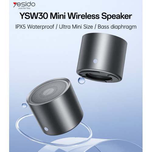 YSW30 3W Output IPX5 Waterproof Bass Diaphragm BT5.0 700mAh Battery Mini Wireless Speaker