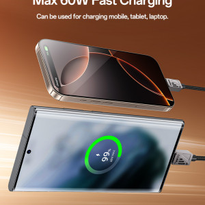 CA196 1.2M PD 60W Type-C To Type-C Fast Charging CarPlay Is Applicable Zinc Alloy Data Cable