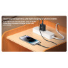 YC12U USB-A & USB-C Dual-port PD 20W Fast Charging US Digital Display Charger