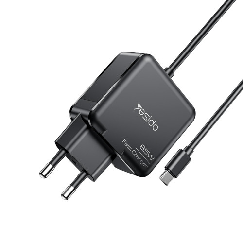 YC75 2M Length Cable Type-C Output 65W Fast Charger EU Standard Laptop Adapter Charger