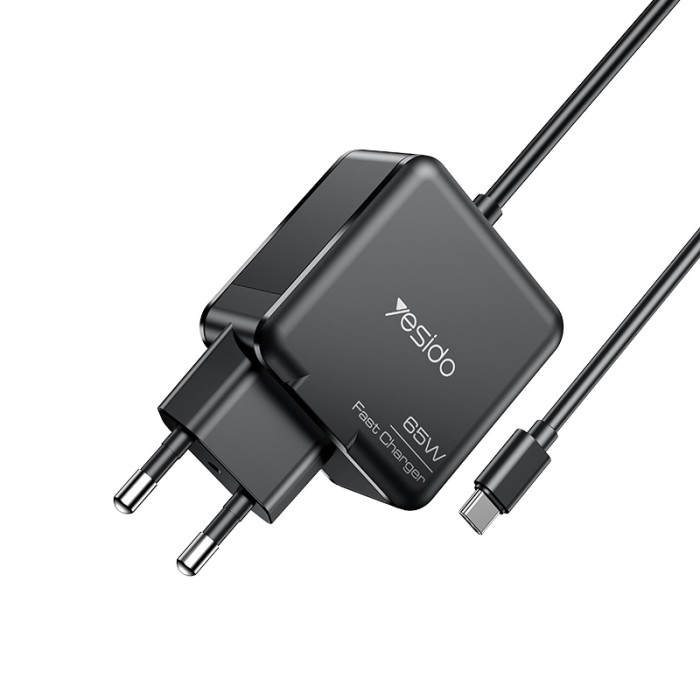 YC75 2M Length Cable Type-C Output 65W Fast Charger EU Standard Laptop Adapter Charger