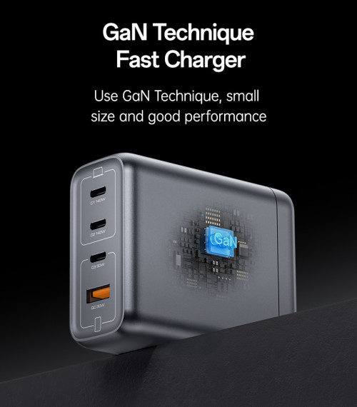 YC143 Yesido GaN 140W Fast Charging 4 Ports Output Support Charging Laptop US Charger