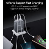 YC143 Yesido GaN 140W Fast Charging 4 Ports Output Support Charging Laptop UK Charger