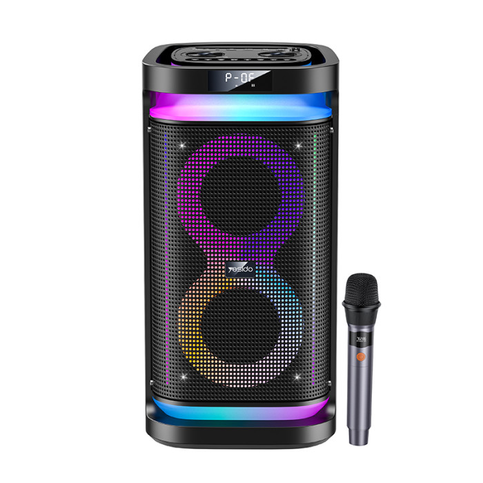 YSW29 40W BT5.3 Dual 6.5inch Speakers RGB Light With Microphone 4400mAh Wireless Speaker