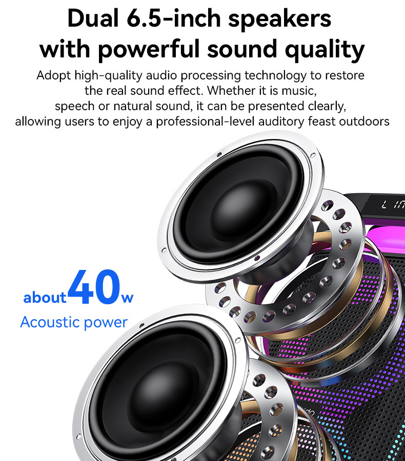 Yesido YSW29 40W Wireless Bluetooth Speaker Details