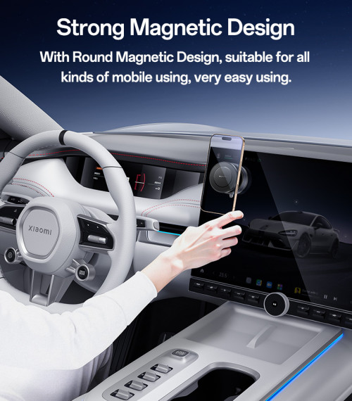 C227  360 Rotation Magnetic Vacuum Suction Cup Car Phone Holder Innovative Design for Mobile Phone