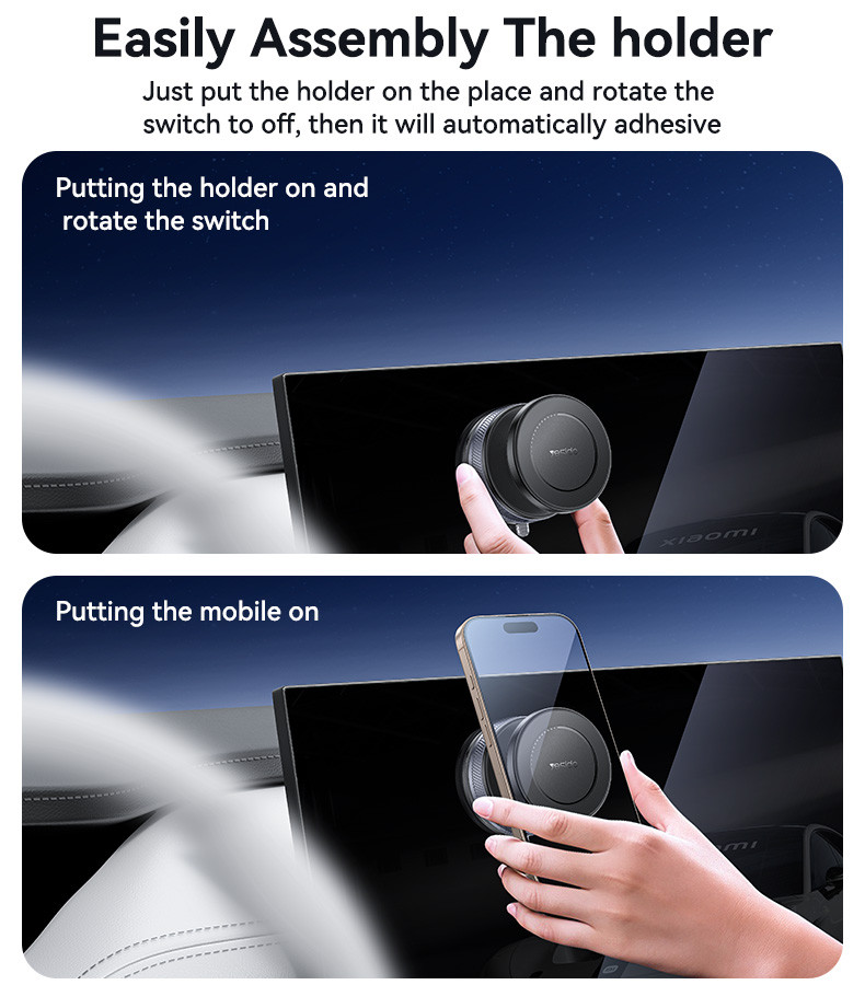 Yesido C227 Magnetic Vacuum Suction Cup Car Phone Holder details