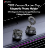 C228 360 Rotation Foldable Clamp Arm Magnetic Vacuum Suction Cup Car Phone Holder Innovative Design