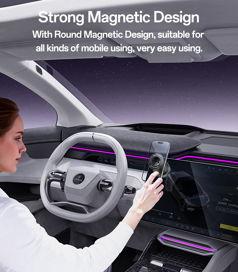 Yesido C228 Foldable Clamp Arm Magnetic Vacuum Suction Cup Car Phone Holder details