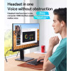 YAU46 Aluminum Alloy USB to 3.5MM High Ficelity Sound 48KHZ High Sampling Audio Cable