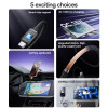 CA135C 1.2 Meter 18W Fast Charging USB to Type-C Flexible Thread Zinc Alloy Data Cable