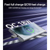 CA135C 1.2 Meter 18W Fast Charging USB to Type-C Flexible Thread Zinc Alloy Data Cable