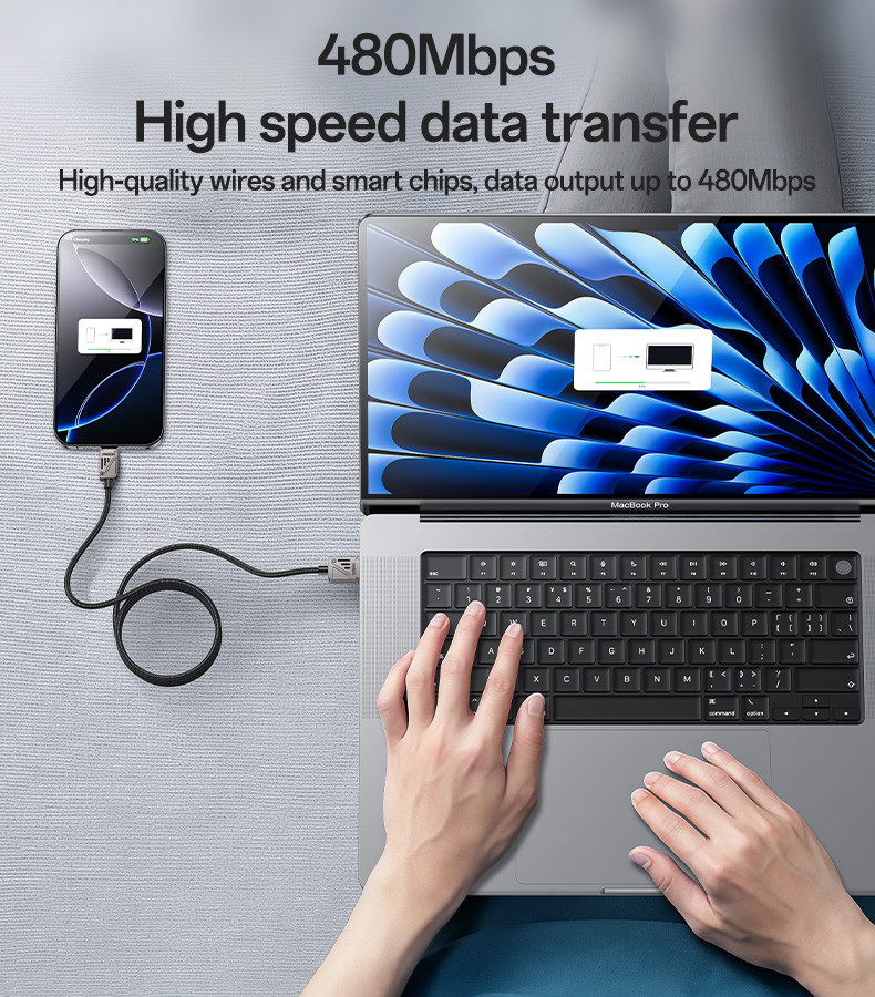 CA135C USB to Type-C 18W Fast Charging Flexible Thread Data Cable Details