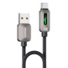 CA137C 1.2Meter 66W Fast Charging USB to Type-C Streamer Light Support CarPlay Zinc Alloy Data Cable