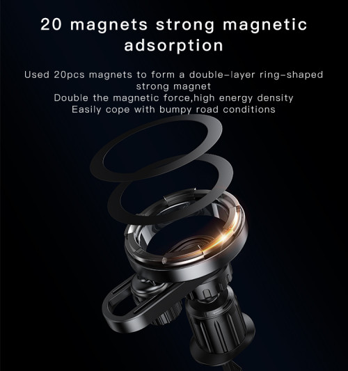 C157 360 Rotation 20pcs Magnets Private Mold Ring Magnet Air Vent Car Phone Holder