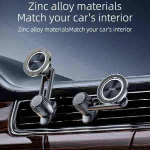 C168 360 Rotation Zinc Alloy Magnetic Suction Star Ring Design Air Vent Car Magnetic Phone Holder
