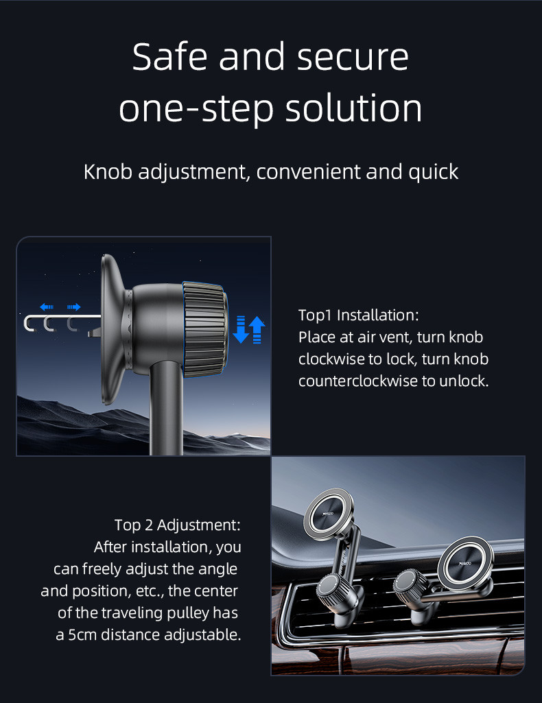 Yesido C168 Air Vent Magnetic Phone Holder details