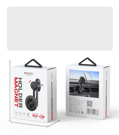C168 360 Rotation Zinc Alloy Magnetic Suction Star Ring Design Air Vent Car Magnetic Phone Holder