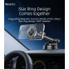 C179 360 Rotation Zinc Alloy 20pcs Magnetic Suction Star Ring Design Dashboard Car Phone Holder