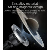 C179 360 Rotation Zinc Alloy 20pcs Magnetic Suction Star Ring Design Dashboard Car Phone Holder