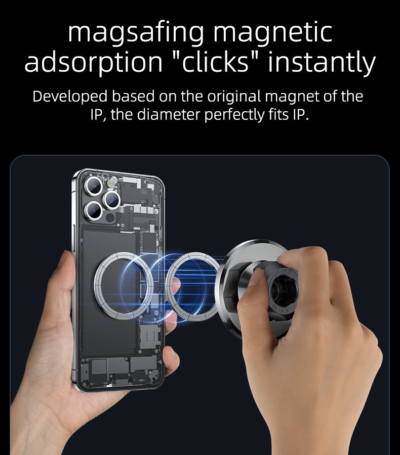 Yesido C179 Suction Cup Magnetic Car Phone Holder details