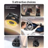 C272 360 Rotation One-touch Locking Nano Vacuum-level Suction Cup Dashboard Phone Holder