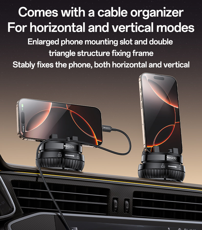 C272 360 Horizontal And Vertical Car Phone Holder details