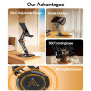C300 360 Rotating Base Foldable Design Adjustable of Height Aluminum Alloy Metal Table Phone Holder