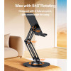 C300 360 Rotating Base Foldable Design Adjustable of Height Aluminum Alloy Metal Table Phone Holder