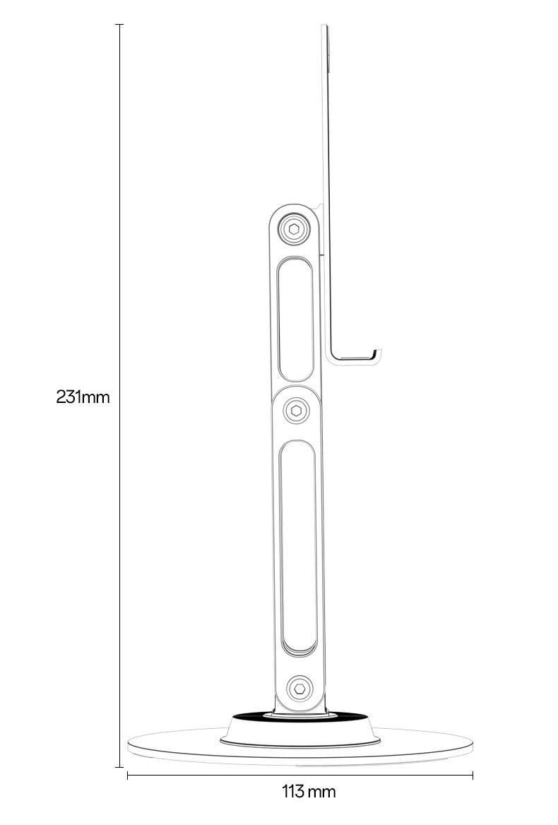 C300 Aluminum Alloy Table Phone Holder Details