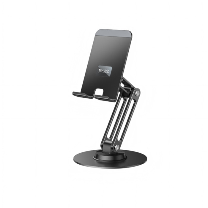 C300 360 Rotating Base Foldable Design Adjustable of Height Aluminum Alloy Metal Table Phone Holder