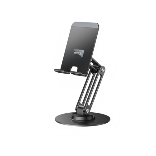 C300 360 Rotating Base Foldable Design Adjustable of Height Aluminum Alloy Metal Table Phone Holder