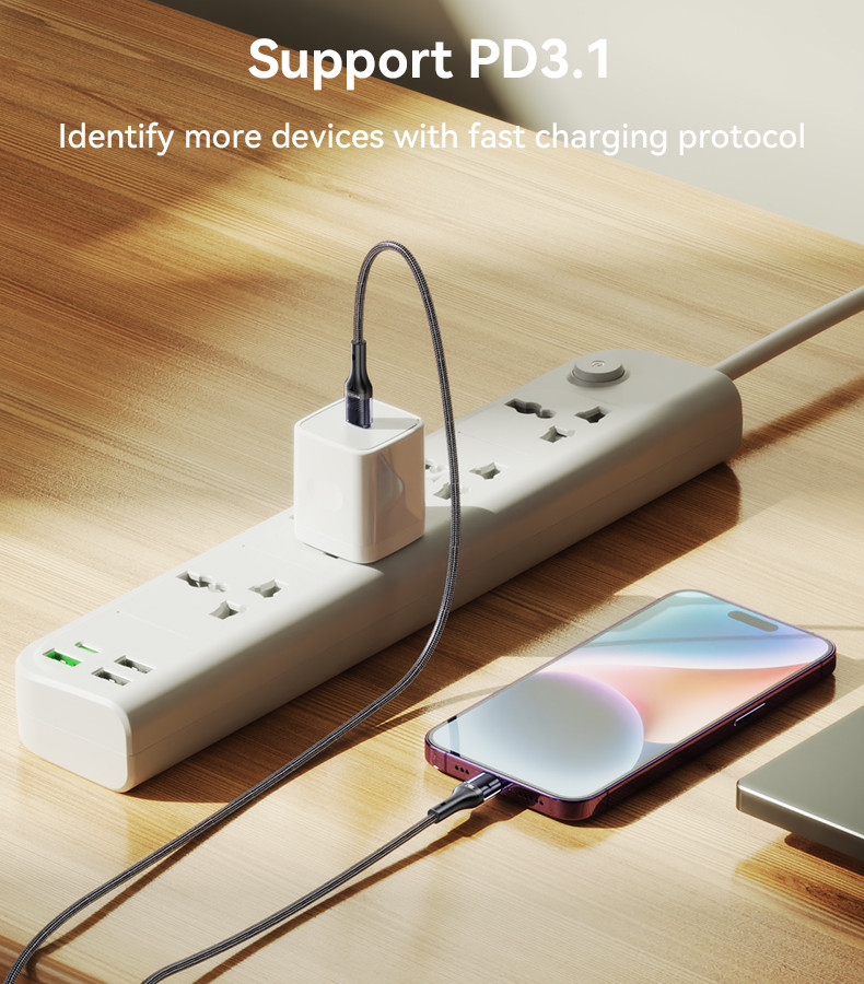 CA166 Type-C To Type-C 240W Fast Charging Data Cable Details