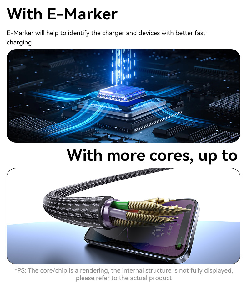 CA166 Type-C To Type-C 240W Fast Charging Data Cable Details