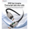 CA198 1.2 Meter 60W Fast Charging Type-C to Type-C CarPlay Applicable Zinc Alloy Data Cable