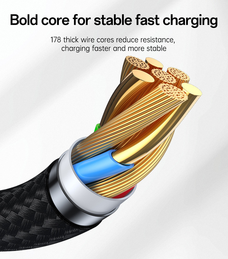 CA198 Type-C To Type-C 60W Fast Charging Data Cable Details