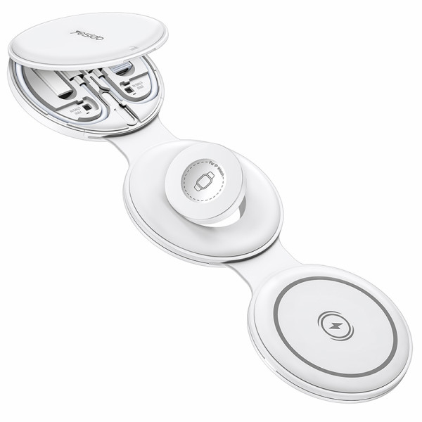 DS29 18W Fast Charging Lightweight Design 5 in 1 Multi Function Foldable Wireless Charger