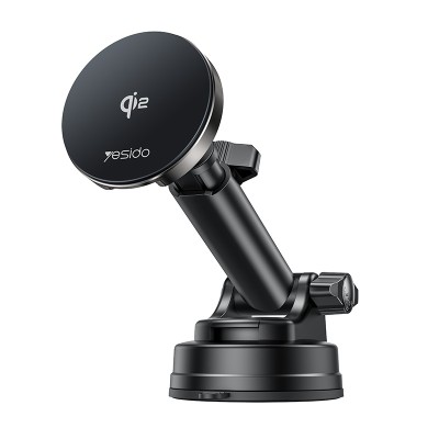 DS30 360 Rotating QI2 15W Wireless Fast Charging Phone Holder Air Outlet/Dashboard Car Phone Mount