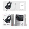 EK05 HD Microphone 3D Stereo Acoustics USB Interface RGB Gaming Wired Headset Wired Earphone