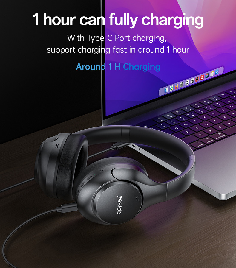Yesido EP09 BT5.4 ANC&ENC Wireless Bluetooth Headset Details