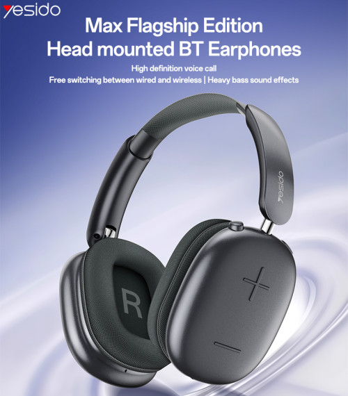 EP10 BT5.4 Free Tekescopic Adjustment 400mAh Wired&Wireless Headset Head Mounted BT Earphone