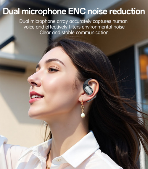 YSP26 BT5.4 Open Acoustic Design Touch Screen ENC Noise Reduction LCD BT Wireless Headphone
